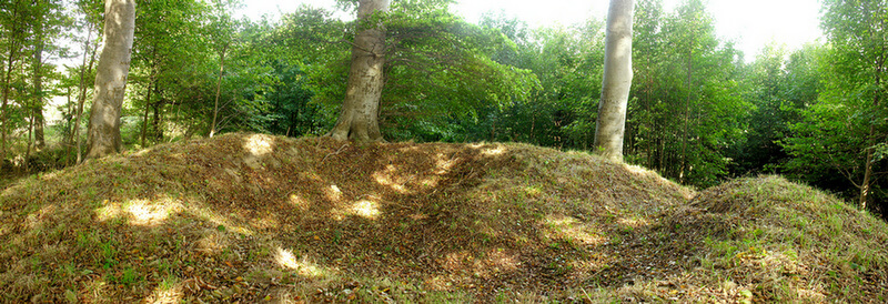 4: Panorama over den afgravede højtop set fra sydøst.