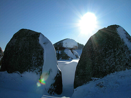 Efter storm kommer sol - Vinterstemning efter snestormen vinteren 2002.
