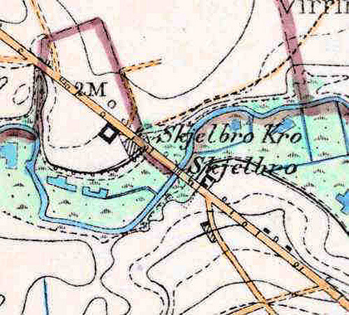 Det indhuggede maskebillede på Sjelbrostenen af den grufulde åmand.