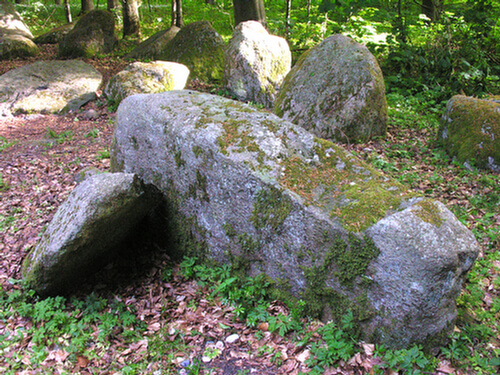 De to sten i nordkammeret set fra nordøst.